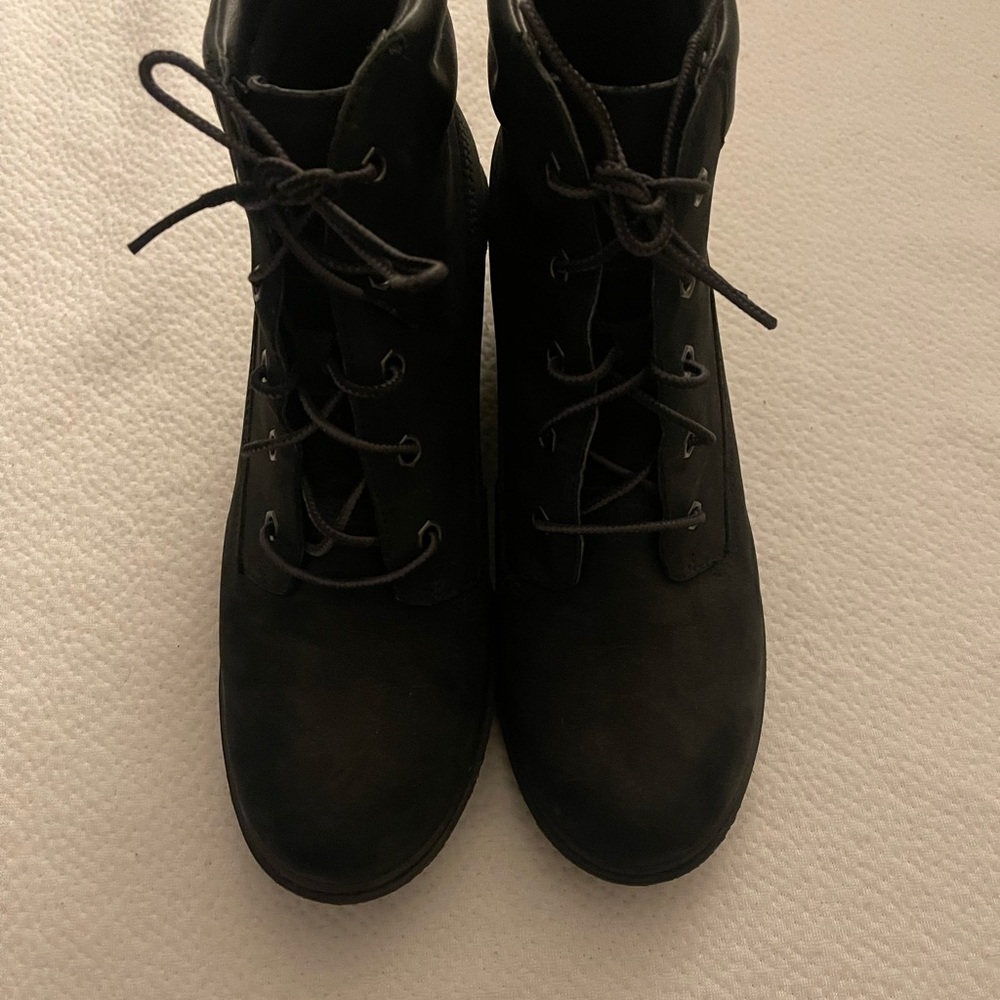 Timberlands booties.